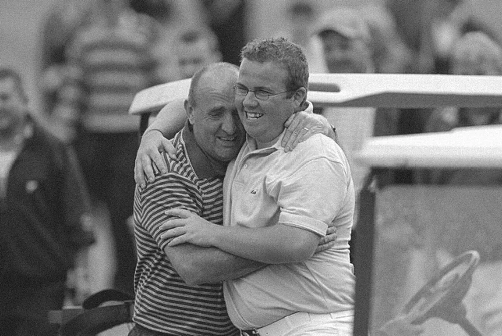 A young Shane Lowry in his early days playing golf