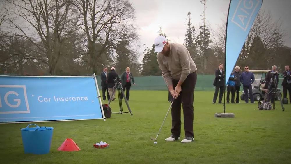Shane Lowry taking the Crossbar Challenge