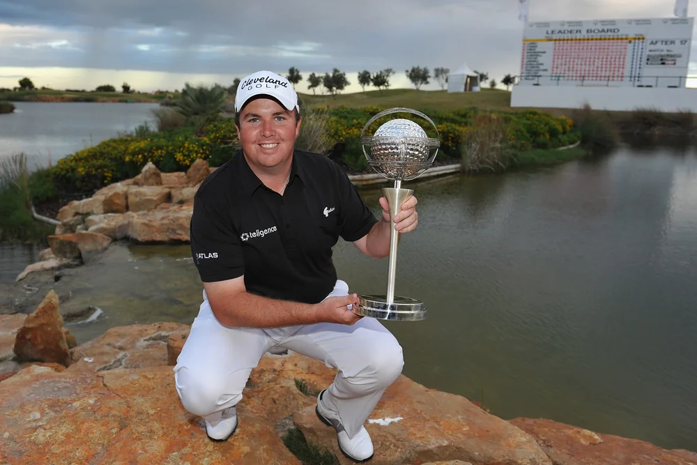 Shane Lowry celebrates a win