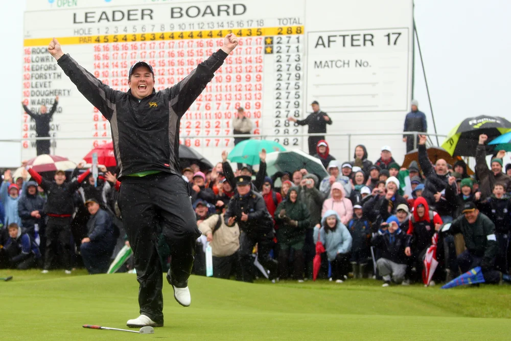 Shane Lowry after winning the 2009 Irish Open